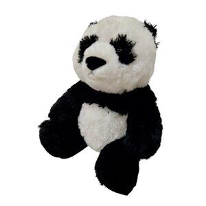Smithsonian Institution Panda Bear Plush 10" Stuffed Animal Toy Black White